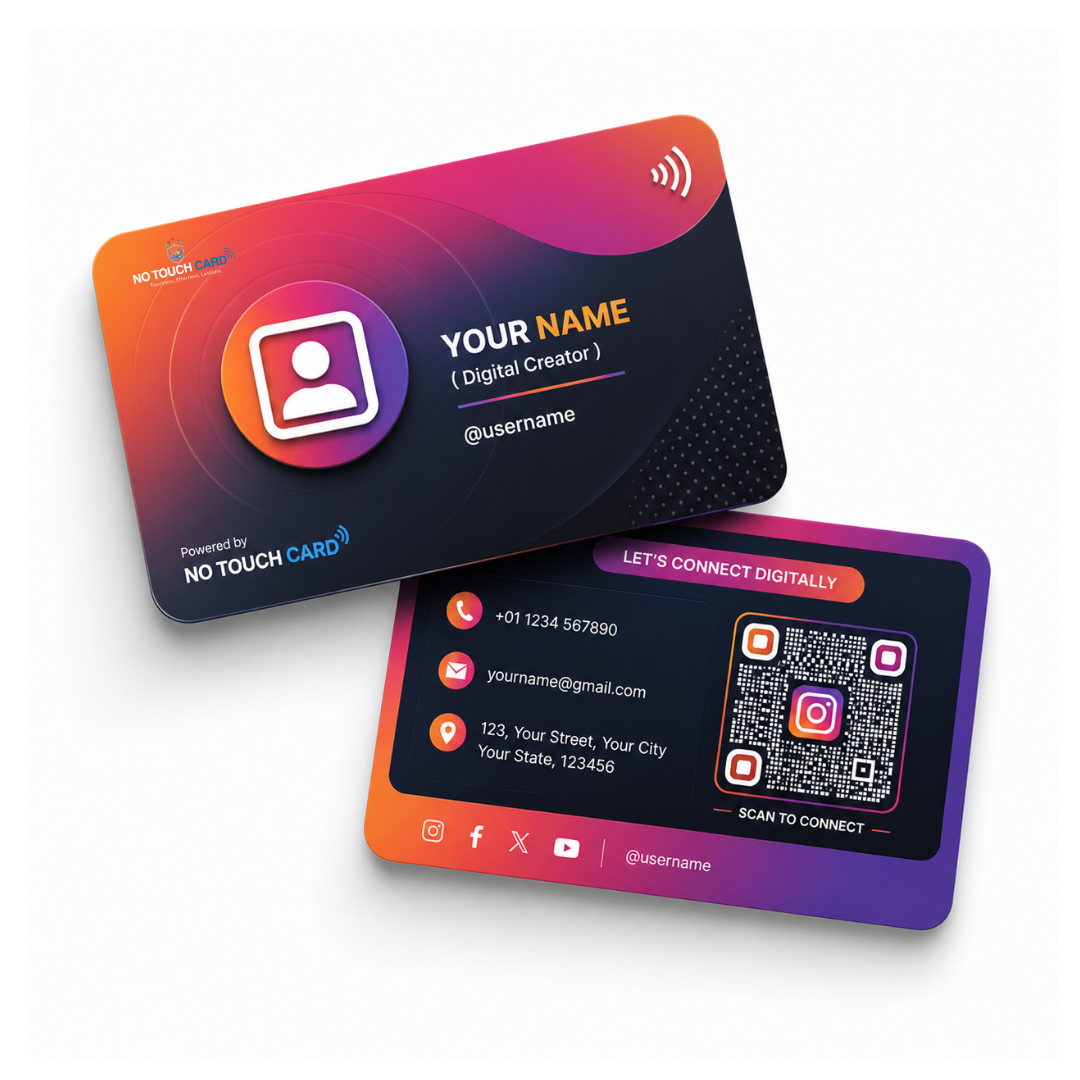 Instagram Creator NFC Card – Tap & Scan Smart Profile Sharing Card